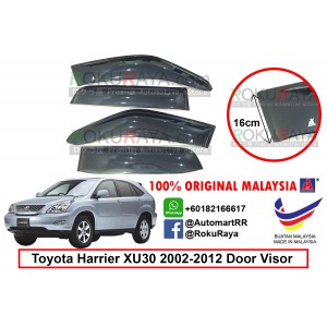 Toyota Harrier XU30 (2nd Gen) 2003-2008 AG Door Visor Air Press Wind Deflector (Big 12cm Width)